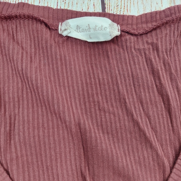 Al'tard State Flare Sleeve Ribbed Top - Picture 3 of 4